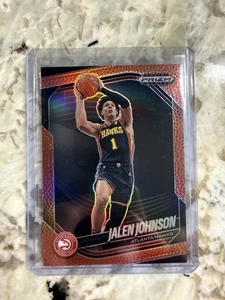 2024-25 Panini Prizm Black JALEN-JOHNSON #100 BASKETBALL PRIZM /225 Hawks - Picture 1 of 2