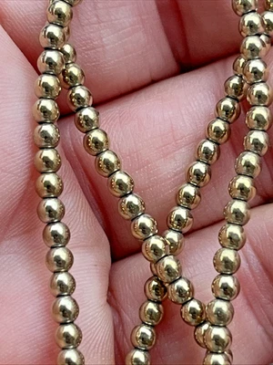 Hematit Hämatit Perlen Rund mit Loch 135 Stück 3 mm Edelstein Heilstein Kristall - Bild 1 von 4