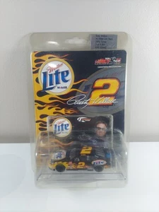 Autographed Action 1:64 02 Rusty Wallace #2 Miller Lite Black Flame Ford F8 - Picture 1 of 4