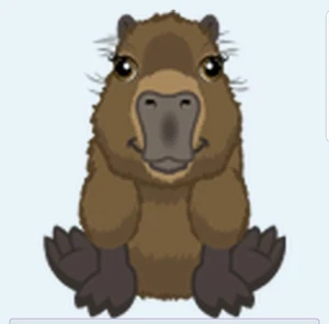 Webkinz Capybara RARE brown rodent water hog pig squirrel Virtual code message - Picture 1 of 4