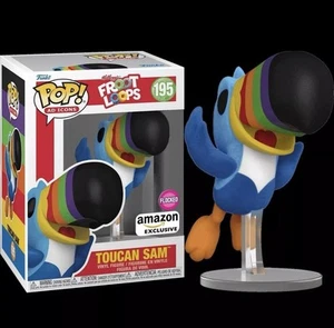 Funko POP! Froot Loops Toucan Sam Flocked #195 Amazon Exclusive New - Picture 1 of 1