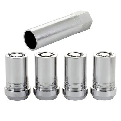 McGard 25115 Locking Lug Nuts - Chrome Cone Seat-Tuner Style Thread Size: M14 x Foto 1 de 4