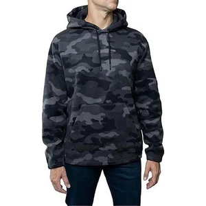 Lazer Lazer Men's Polar Fleece Pullover Hoodie Camo Gray - Picture 1 of 1