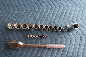 Juego de 20 enchufes y trinquetes Westline USA de colección de 1/2" y 1/4" ver foto - Imagen 1 de 13