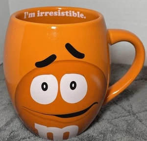 M & M's Orange “I'm Irresistible” Coffee Mug 18 Oz 2018 Collectors Cup - Picture 1 of 8