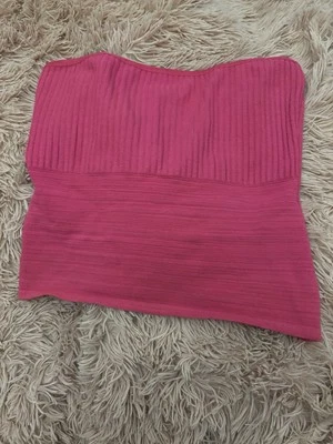SELLO HÚMEDO Bando Bodycon Top Sin Tirantes DE COLECCIÓN AÑOS 90 AZUL ASFALTO Talla M Foto 1 de 3