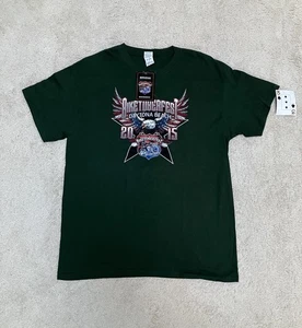 Biketoberfest 2015 Daytona Beach Motorcycle Biker T-Shirt Large NWT Pls Read - Picture 1 of 8