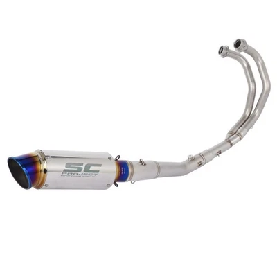 Full Exhaust Muffler Tip Front Pipe Escape For Yamaha YZF R25 R3 MT-03 2014-2025 - Image 1 of 4