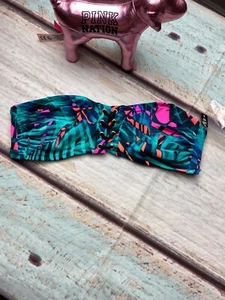 victoria's secret SMALL Bikini Oberteil TROPICAL Mehrfarbig Badeanzug Badeanzug Neu mit Etikett - Bild 1 von 5