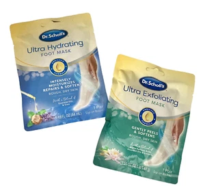 Dr. Scholl's Ultra Exfoliating Foot mask / Ultra Hydrating Foot mask 2 pr Bootie - Picture 1 of 6