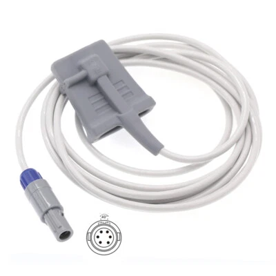 REDYMED 3m 6pin SpO2 Sensor Adult Soft Tip Cable for Mindray PM7000/8000/9000/MEC/Edan