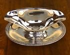 Vintage Silver Gravy Boat Sauce Dish With Underplate - Unmarked