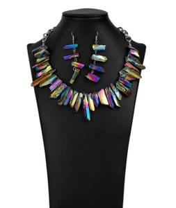 PAPARAZZI Jewelry-RARE-The Charismatic IRIDESCENT OIL SPILL NECKLACE ZI PIECE’20 - Picture 1 of 5