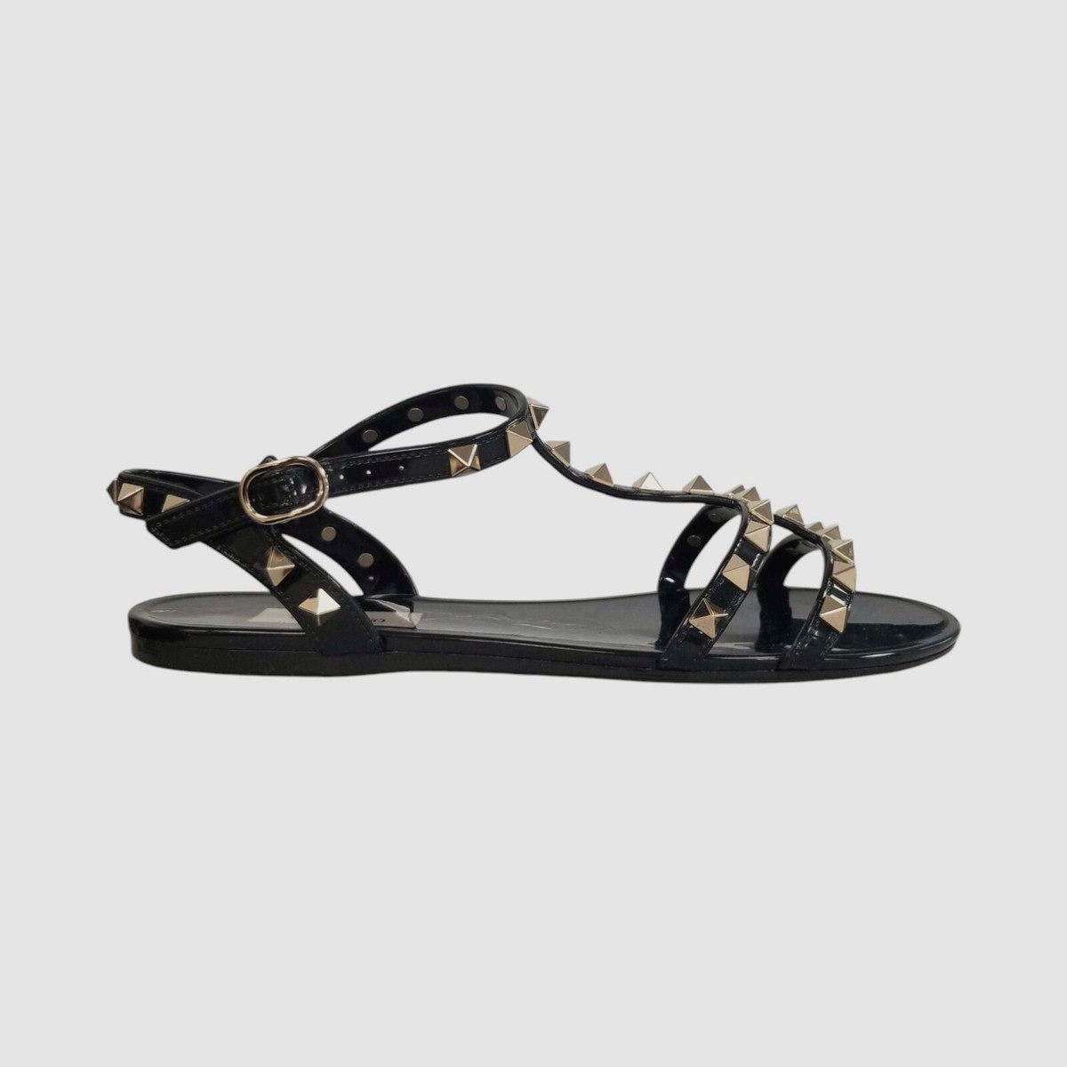 サンダル・ミュール RED VALENTINO Women Sandals XQ0S0H18LFL0NO Black RED Valentino Black Puffy Strap Platform Sandals RED Valentino