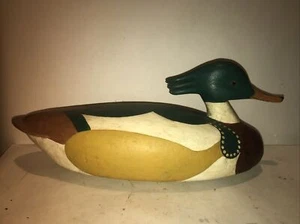 ll bean magnum merganser duck drake decoy cork body vintage - Picture 1 of 13
