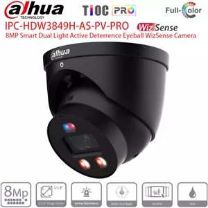 Dahua 8MP TiOC WizSense IP Kamera 4K Color IPC-HDW3849H-AS-PV-PRO USA Schwarz - Bild 1 von 1