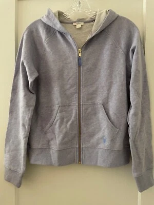 Sudadera con capucha XL lavanda J. nueva sin etiquetas con cremallera completa para niñas Crew 100 % algodón Foto 1 de 4