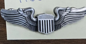 USAF AIR FORCE LARGE PILOT WINGS LAPEL PIN BADGE 2.75 INCHES - Picture 1 of 1
