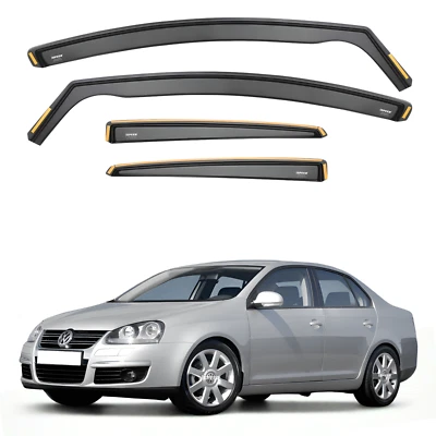 ISPEED Wind Deflectors for VW Jetta MK5 2005-2011 4-Door Saloon 4pc Set Visors - Image 1 of 4