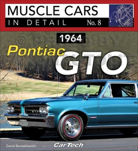 Pontiac GTO 1964 libro de historia pictórica autos musculosos opciones de detalle códigos VIN - Imagen 1 de 2