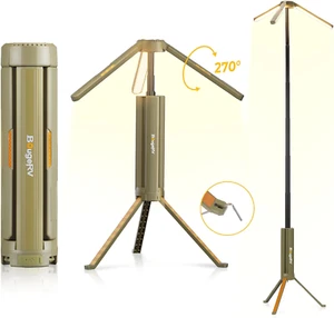 Bougerv Telescopic Camping Light, 15600Mah Collapsible Outdoor Light, Rotatable - Picture 1 of 12