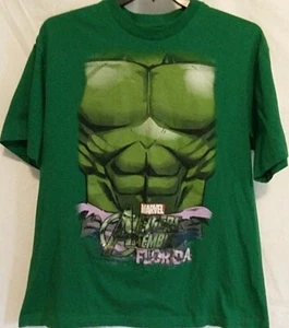 MARVEL AVENGERS FLORIDA ASSEMBLY Marvel T SHIRT Herren XL HULK GRÜN RAR - Bild 1 von 7