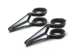 Soportes de faros para Streetfighter Motorbike Project 43 mm montados en horquilla negra - Imagen 1 de 12
