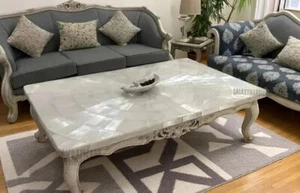 48"x24" Natural Selenite Slab Table Spiritual Gemstone Furniture Hallway Decors - Picture 1 of 8
