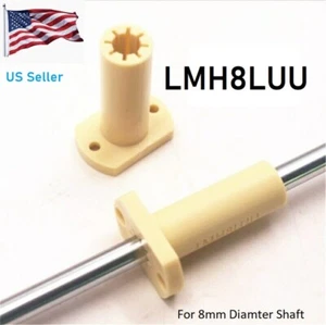 Flanged polymer linear bearing 8mm LMH8LUU LM8LUU - Picture 1 of 4