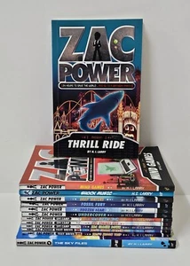 Zac Powers Book Lot By H.I Larry 24 Hours To Save The World Spy Camp Test Drive - Picture 1 of 19