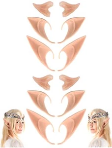 Cosplay Fairy Pixie Elf Ears Party Dress Up Costume Accessories 6 Pairs - Picture 1 of 8