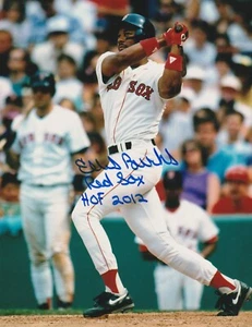 ELLIS BURKS BOSTON RED SOX HOF 2012 ACTION SIGNED 8x10 - Picture 1 of 1