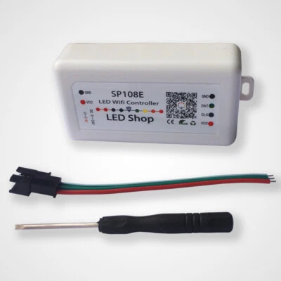 SP108E IOS Android APP WiFi Controller For WS2811/2812B 1903/1812/6803 LED Strip - Image 1 of 4