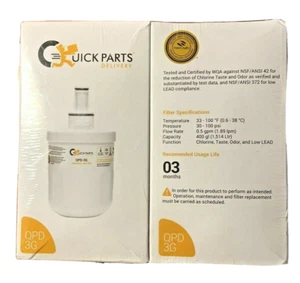 Quick Parts Refrigerator Filter QPD-3 fits Frigidaire Kenmore 242069601 2 Pack - Picture 1 of 5