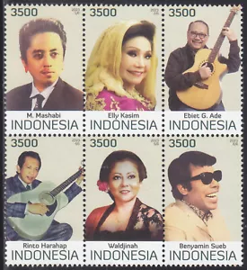Indonesia - Indonesie Issue 2023-08-17 (Set) Music - Indonesian Artists - Picture 1 of 1