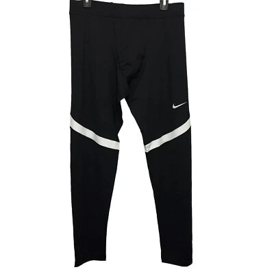 Nike Power Tech Running Tights Pant Black Zipper Leg New Men Size 2XL 835955-012 - Image 1 of 4