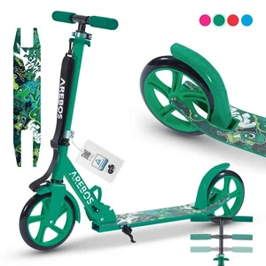 AREBOS patinete scooter ciudad scooter niños scooter adultos scooter verde - Imagen 1 de 13