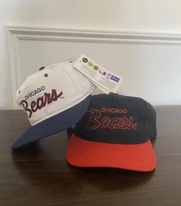 De colección NFL Chicago Bears Deportes Especialidades Script SnapBack Sombrero Paquete Lana - Imagen 1 de 4