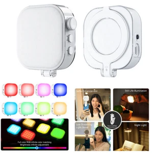 Regulowany kolorowy telefon magnetyczny mini biurko wypełniające światło RGB kieszonkowe światło - Zdjęcie 1 z 17