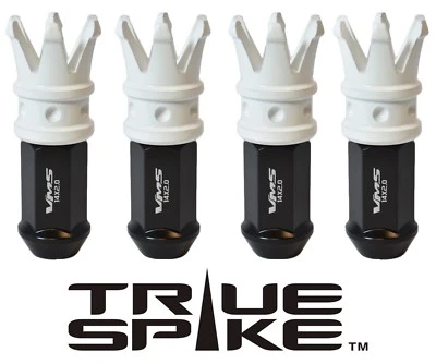  32 tuercas de acero forjado True Spike blancas King Crown Spikes para Ford Excursion Foto 1 de 4