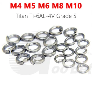 Federringe Titan DIN 127 Form B M4 M5 M6 M8 M10 Federscheiben Grade 5 Ti-6Al-4V - Picture 1 of 2