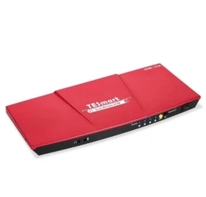 Tesmart Dual-Monitor KVM Switch Full-HD 4K 2 Port HDMI+VGA USB, Audio, Mikrofon - Bild 1 von 14