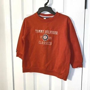 Vtg Tommy Hilfiger Classics Embroidered Sweatshirt Youth Sz. 6 Orange - Picture 1 of 6