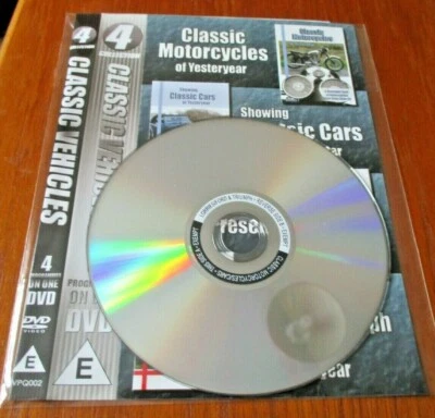 Classic Motorcycles of Yesteryear / Classic Cars of Yesteryear DVD (1986) - Image 1 of 2