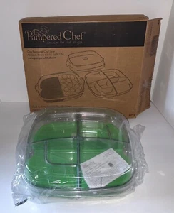 PAMPERED CHEF 6 Piece Set Cool & Serve Square Tray #2292 NEW Open Box - Picture 1 of 8