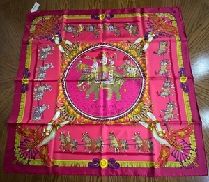Hermes Silk Scarf - Caparacons - Authentic 100% Silk NOS - Picture 1 of 11