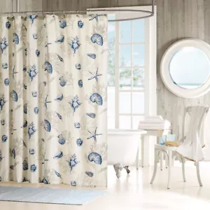 Madison Park 200TC Cotton Sateen Printed Shower Curtain 72x72 for Bathroom Decor - Picture 1 of 1