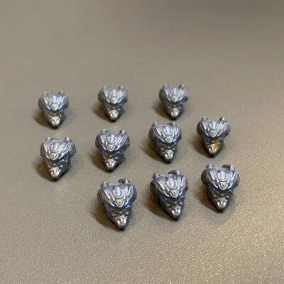 Lot 10 Heads For Mega Bloks Construx HALO UNSC Spartan BUILDING Figure #25 - Image 1 of 4