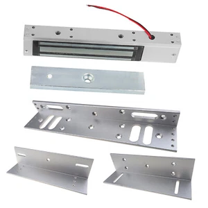 Electromagnetic Lock Z L Bracket Swinging Door Mount Control 280kg Holding Force - Picture 1 of 12