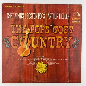 Chet Atkins Boston Pops Arthur Fiedler - The "Pops" Goes Country Vinyl LP Record - Picture 1 of 2